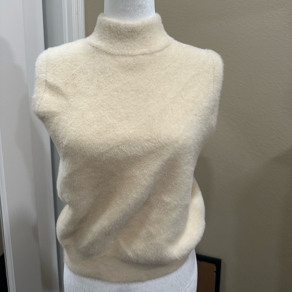 Motel Rocks Cream Sweater Vest